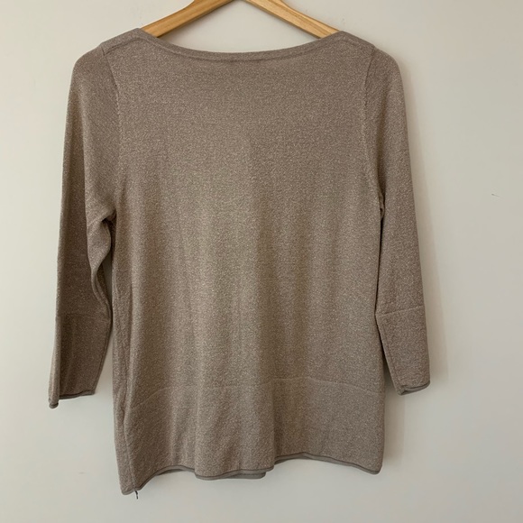 Basler Metallic Boatneck Sweater Taupe - Picture 3 of 6